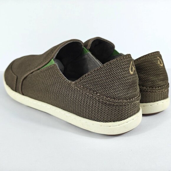 Olukai Nohea Mesh Mustang Green Men’s Slip On Shoes Size 10 M Casual Comfort - Picture 5 of 16